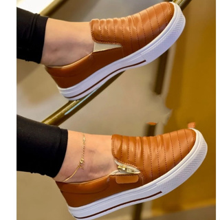 Tênis Feminino Casual Slip On 34 ao 43 Sem Cadarço Leve Macio Anatômico Envio Imediato em Oferta na Shopee