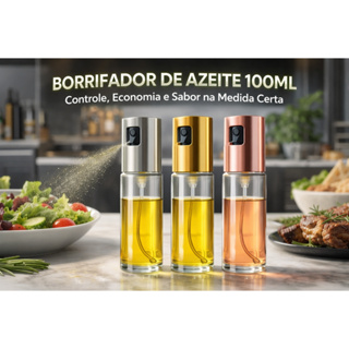 Borrifador de Azeite 100ml Vidro Spray Fino – Ideal para Air Fryer, Saladas e Churrasco em Oferta na Shopee