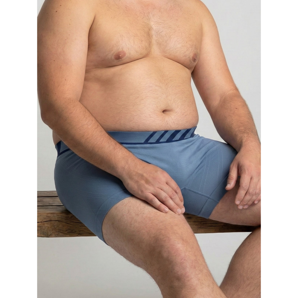 Kit com 5 Cuecas Boxer Adulto Plus size Masculinas Microfibra sem Costura Premium