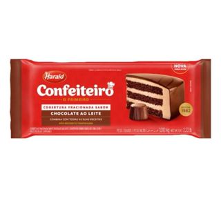 Cobertura Confeiteiro Ao Leite Barra 1,01kg Harald em Oferta na Shopee