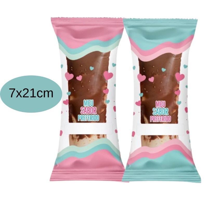 Embalagem Higiênica Geladinho 7x21cm Sacole Dindim Chup Chup Juju Picole Coracoes em Oferta na Shopee