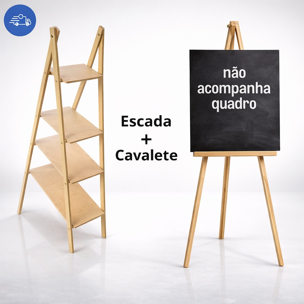 Escadinha Decoraçao De Doces Lembrancinhas MAIS Cavalete Para Aniversários e festas
