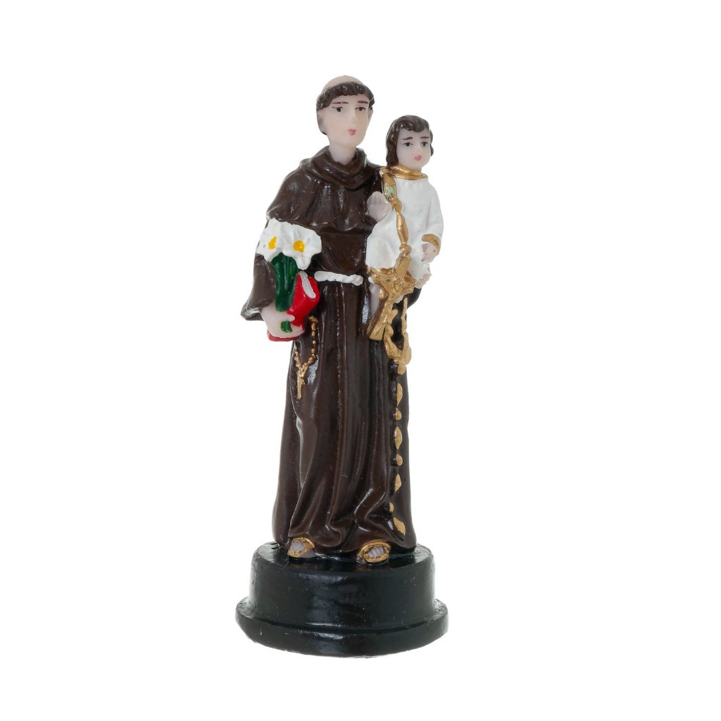 IMAGEM DE SANTO ANTÔNIO EM RESINA – 8,5CM