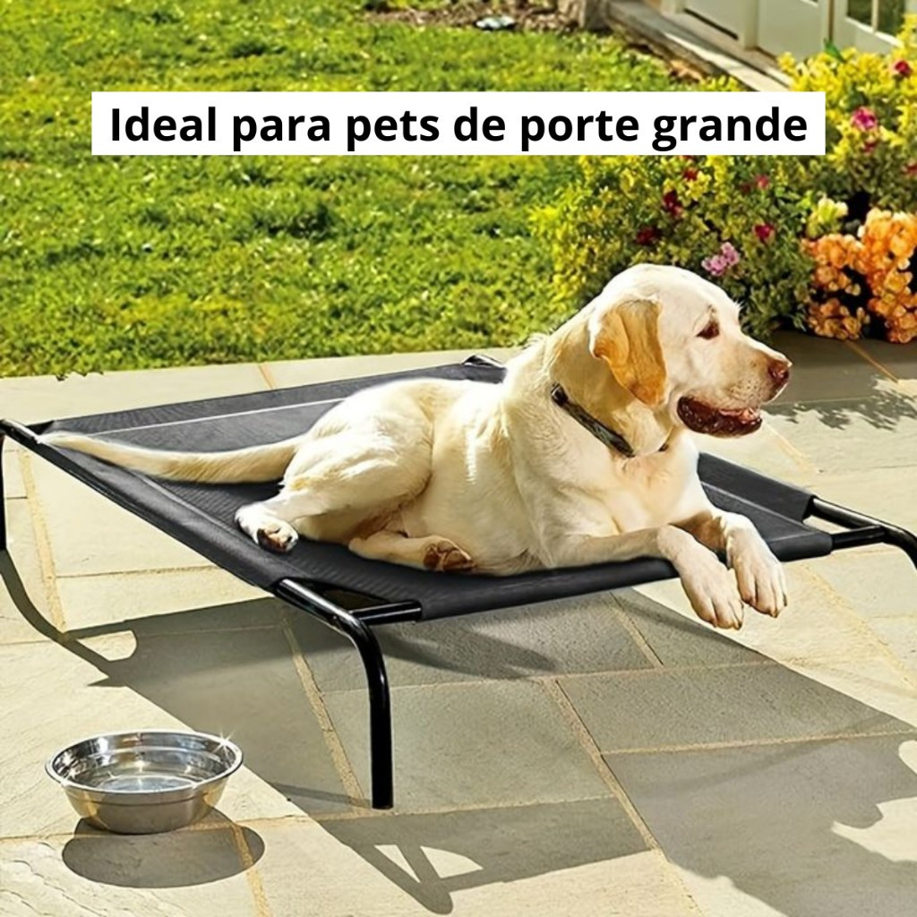 Cama Grande 90X60X15 CM - Pet Suspensa para Cães e Gatos Elevada Higiênica Refrescante Cachorros
