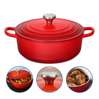 Caçarola Antiaderente Revestido Cerâmico 28cm Ate 7 Litros Vermelho Azul Marinho em Oferta na Shopee