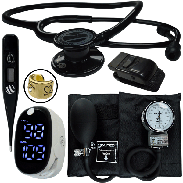 Kit Medicina Completo Aparelho Pressao Esfigmo Estetoscopio