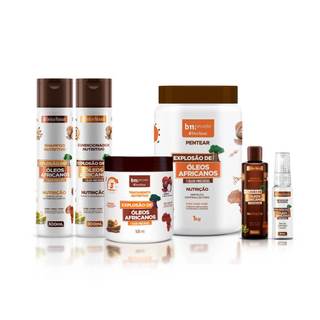 Kit Óleos Africanos + Reparador de Pontas bn.Cachos