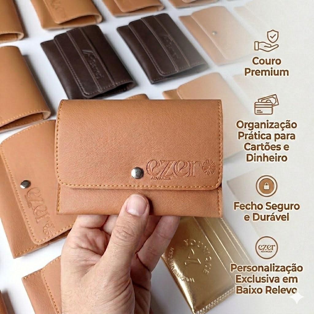 KIT 75 Carteiras Porta Cartao Personalizado com logomarca Brinde Lembrancinha Presente Pais Mães Clientes Corporativo