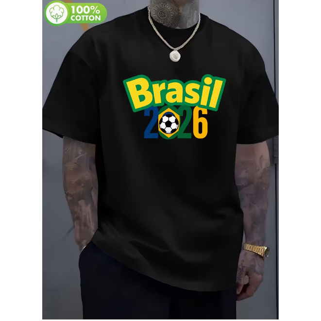 Camiseta Copa Do Mundo 2026 Brasil Futebol Novo!