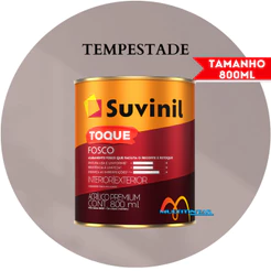 Tinta Acrílica 800ml Cor Tempestade Toque Fosco Suvinil