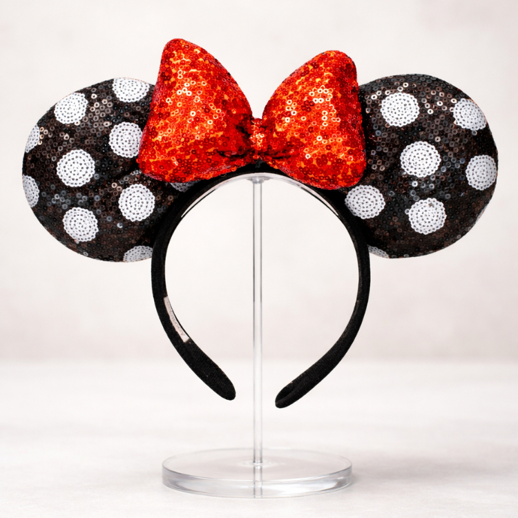 Orelinha Minnie Arquinho Coroa Tiara Diadema Arco Festa Viagens Disney Original Orelha em Oferta na Shopee