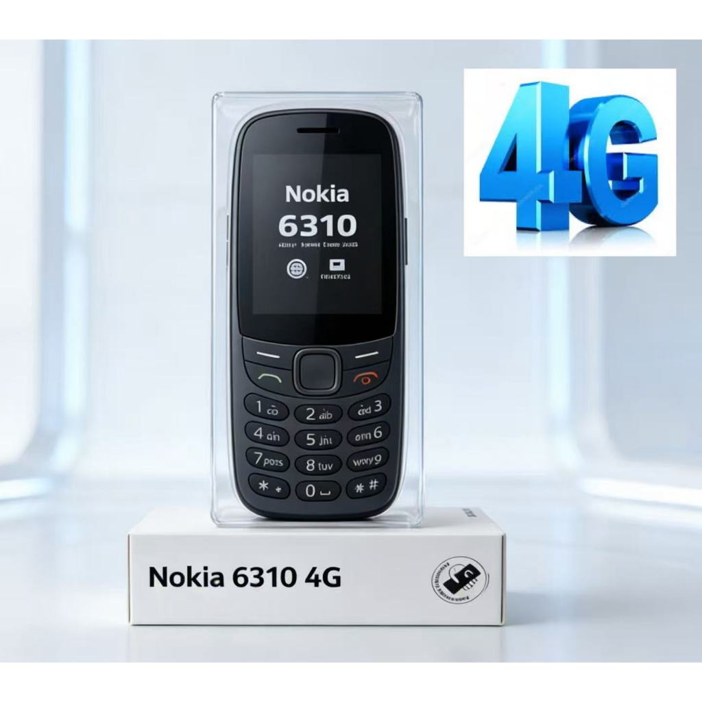 Celular Nok’a6310 4G 32GB Dual Chip Tela Full HD com Câmera