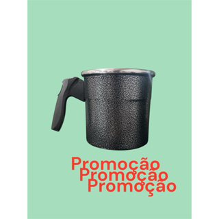 Canecão Leiteira Fervedor Caneco n° 12 faz ate 1 litro Alumínio Preto Craqueado, em Oferta na Shopee
