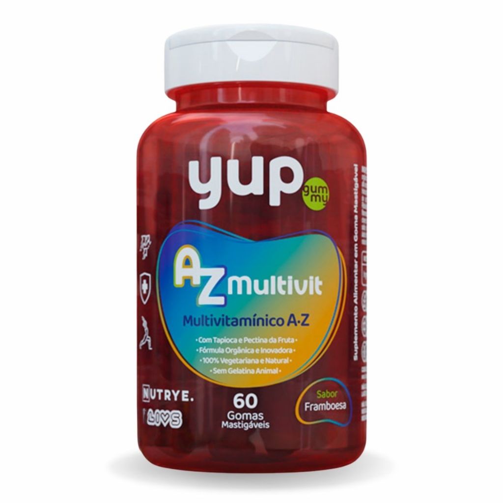 Gomas Gummy Multivitamínicas A-Z Saúde Imunológico 60 Gomas Framboesa