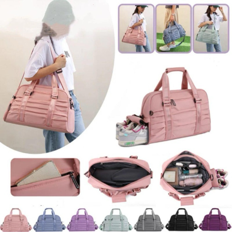 Mochila De Viagem Bolsa Esportiva Bolsa De Ginástica Bolsa Feminina De Um Ombro Bolsa Treino rosa