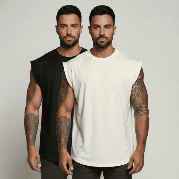 Kit 2 Regata Machão Camiseta Masculina Oversized Algodão Treino Academia Premium em Oferta na Shopee