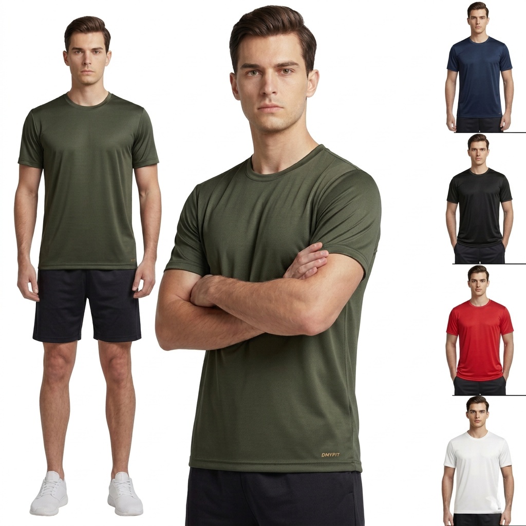 Camiseta Dry Fit Leve Masculina Microfuros Anti Suor Esportiva em Oferta na Shopee