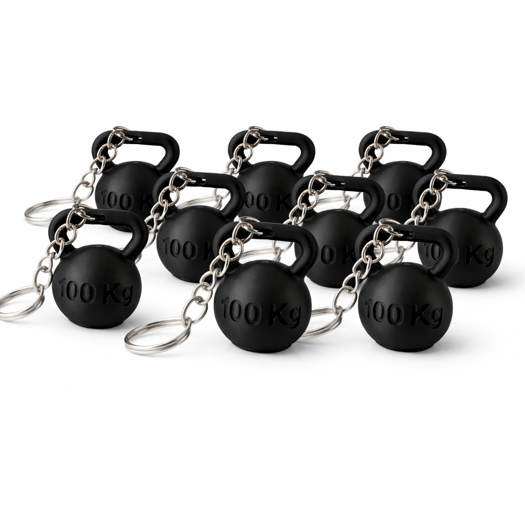 10 Chaveiro Peso Academia Kettlebell 100kg Kit- Lembrancinha Fitness Ginástica Cross Fit