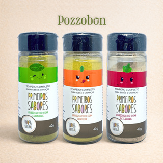 Kit 3 Tempero Primeiros Sabores Naturais Enriquecidos com Vegetais Terra Amor 40 g em Oferta na Shopee