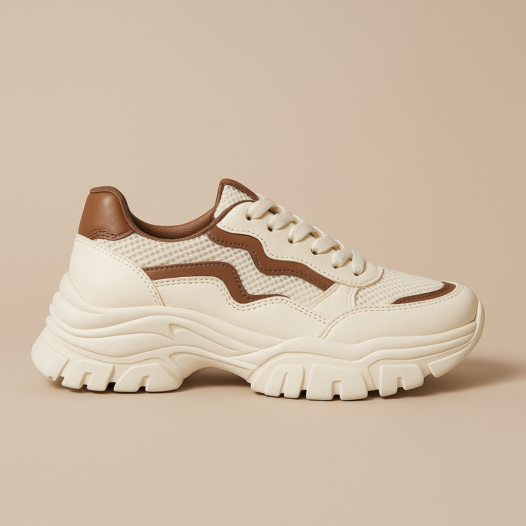 Tênis Feminino Chunky Tratorado Minimalista Solado -Promoção Envio Imediato Relâmpago em Oferta na Shopee