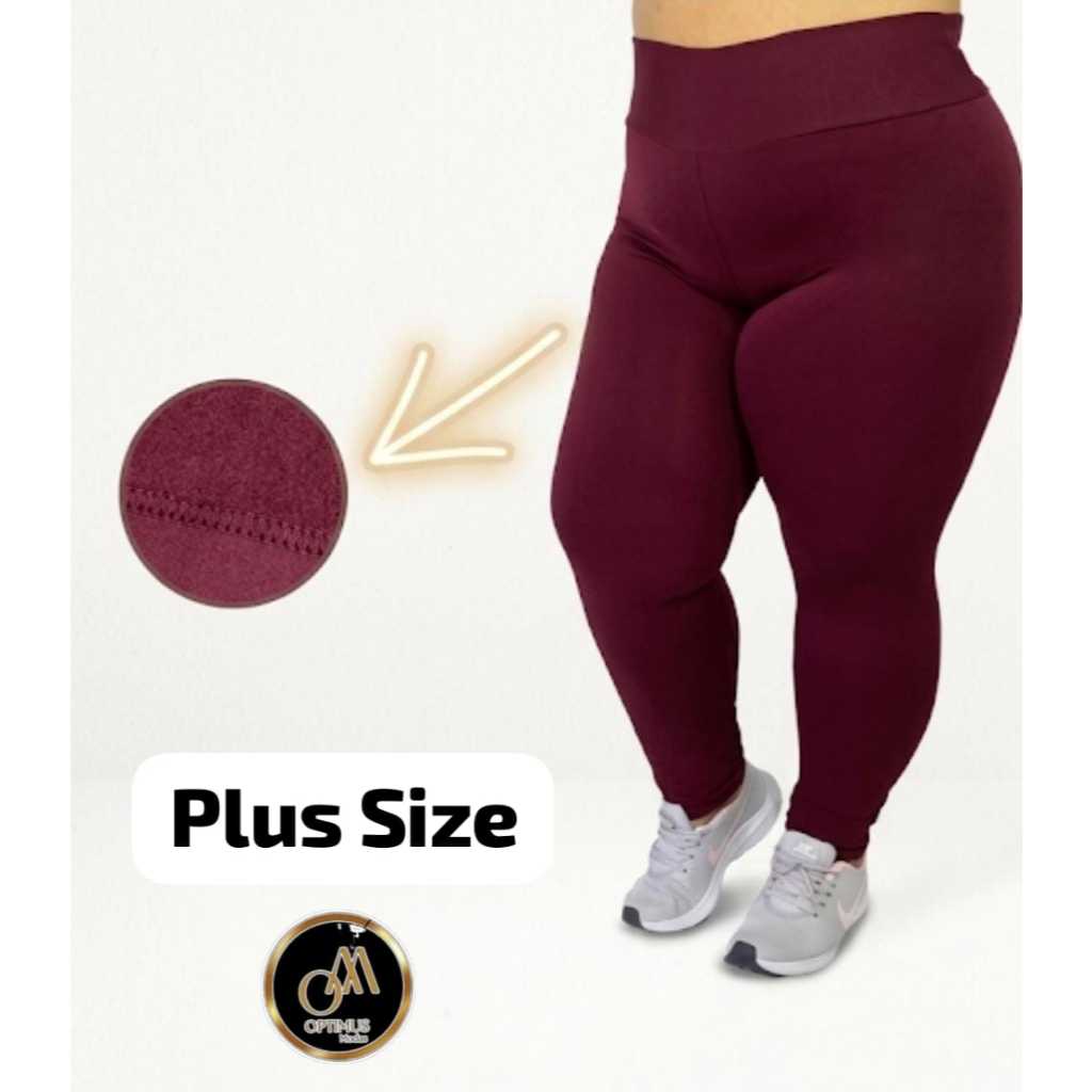 CALÇA FEMININA LEGGING SUFLEX FORRADA FLANELADA  GROSSA LEG CONFORTAVEL PLUS SIZE DO G ao G3