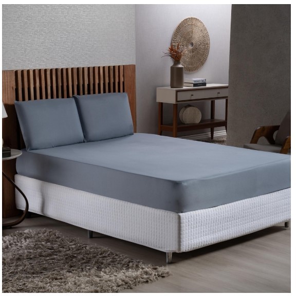 Jogo de Lençol 03 Peças Percal Solteiro Casal Queen King 400 Fios Ponto Palito Luxo em Oferta na Shopee