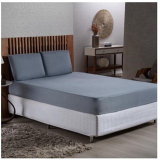 Jogo de Lençol 03 Peças Percal Solteiro Casal Queen King 400 Fios Ponto Palito Luxo em Oferta na Shopee