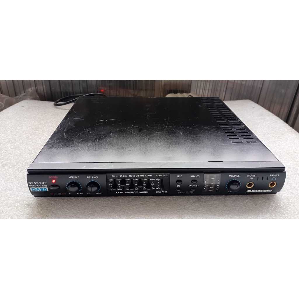 Amplificador Samson Da80 Monitor System Com Equalizador