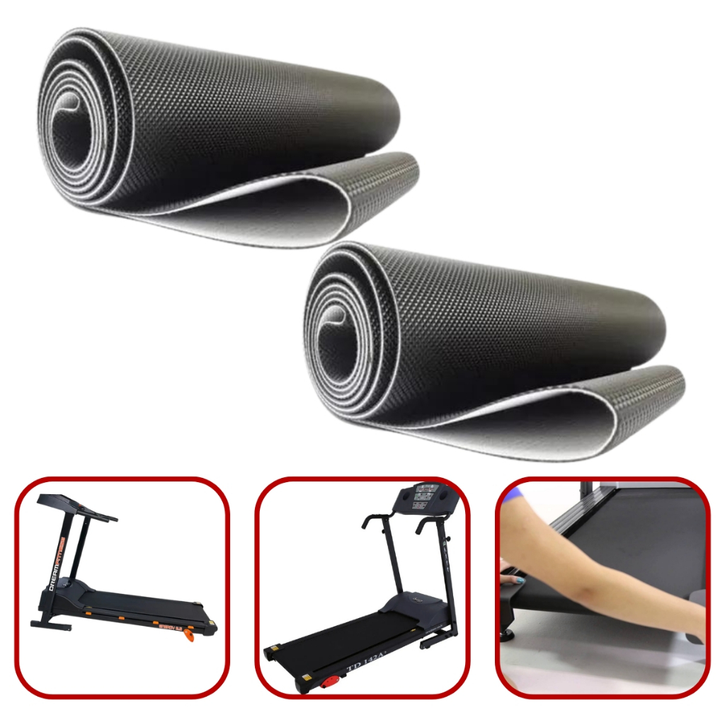 Kit Com 2 Lonas Alta Durabilidade Para Esteira Ergométrica Dream Rum Td 142 Concept 2.5 Energy 2.5
