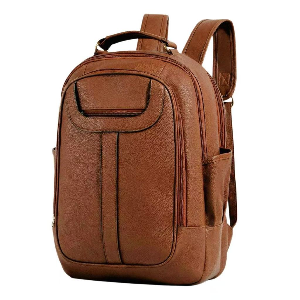 Mochila Feminina de Couro Texturizado Luxo Casual Grande Capacidade para Trabalho em Oferta na Shopee