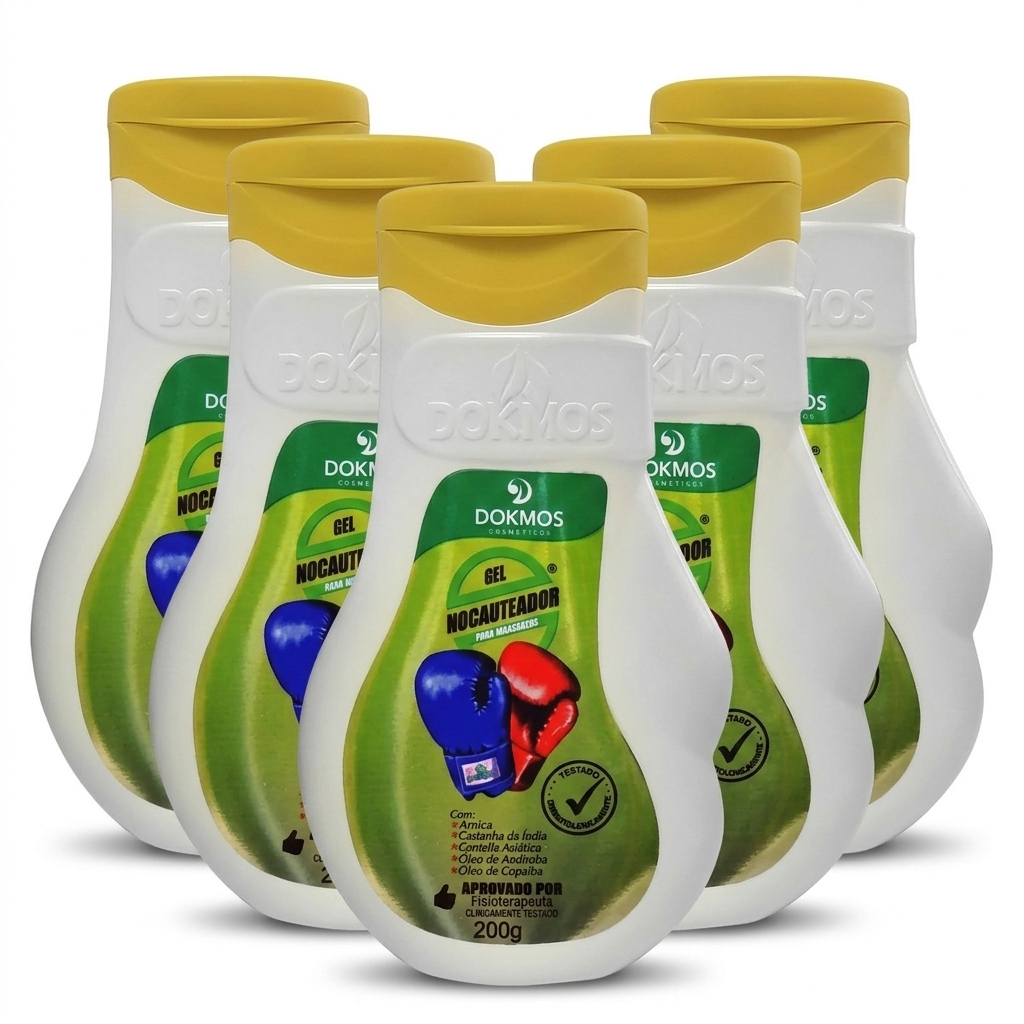 KIT C/ 5 GEL NOCAUTEADOR 200G ORIGINAL