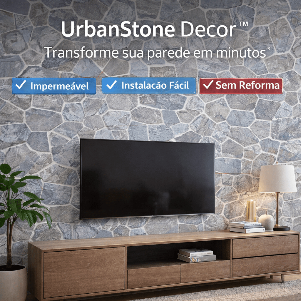 Papel Parede Vinilico Autoadesivo Textura Pedras Cinzas Revestimento Impermeavel 5 Metros
