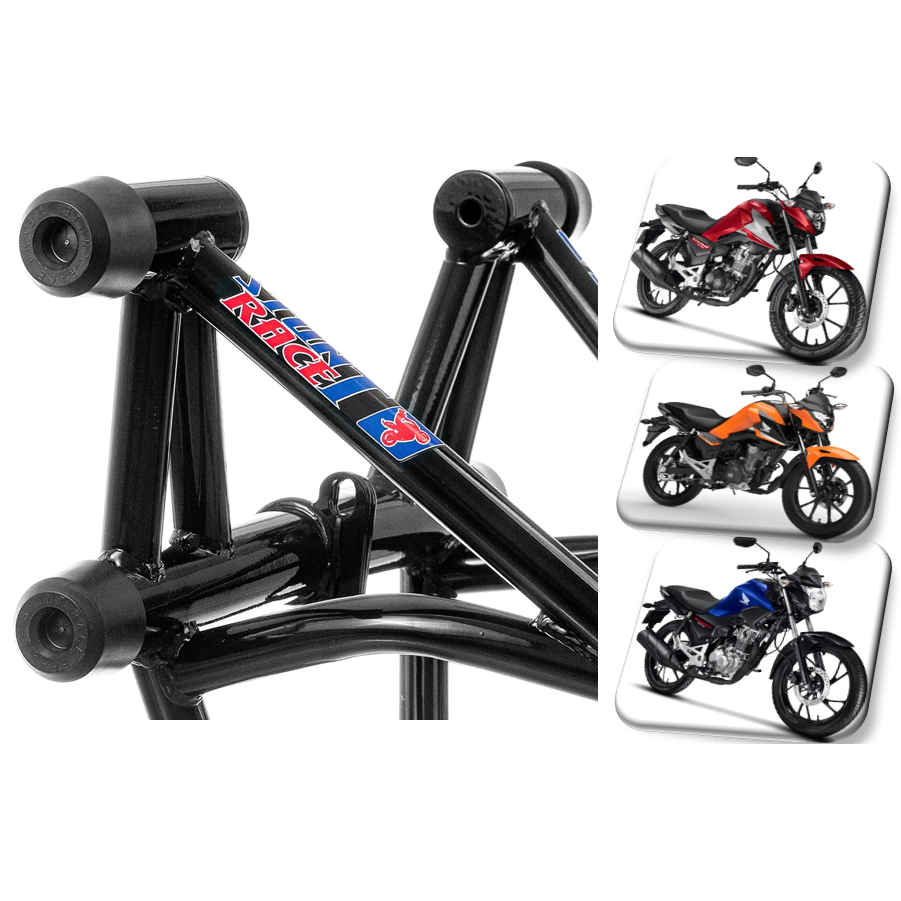 Protetor Stunt Race Titan 160 Fan 160 Start 160 Cargo 160 2016 a 2027 Proteção motor carenagem Street Cage