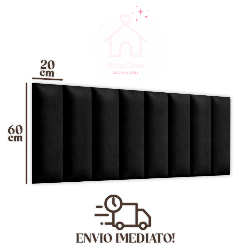 Cabeceira de Cama Box ADESIVA 60X20 - Renove Seu Quarto com Estilo !!ENVIO IMEDIATO!!!