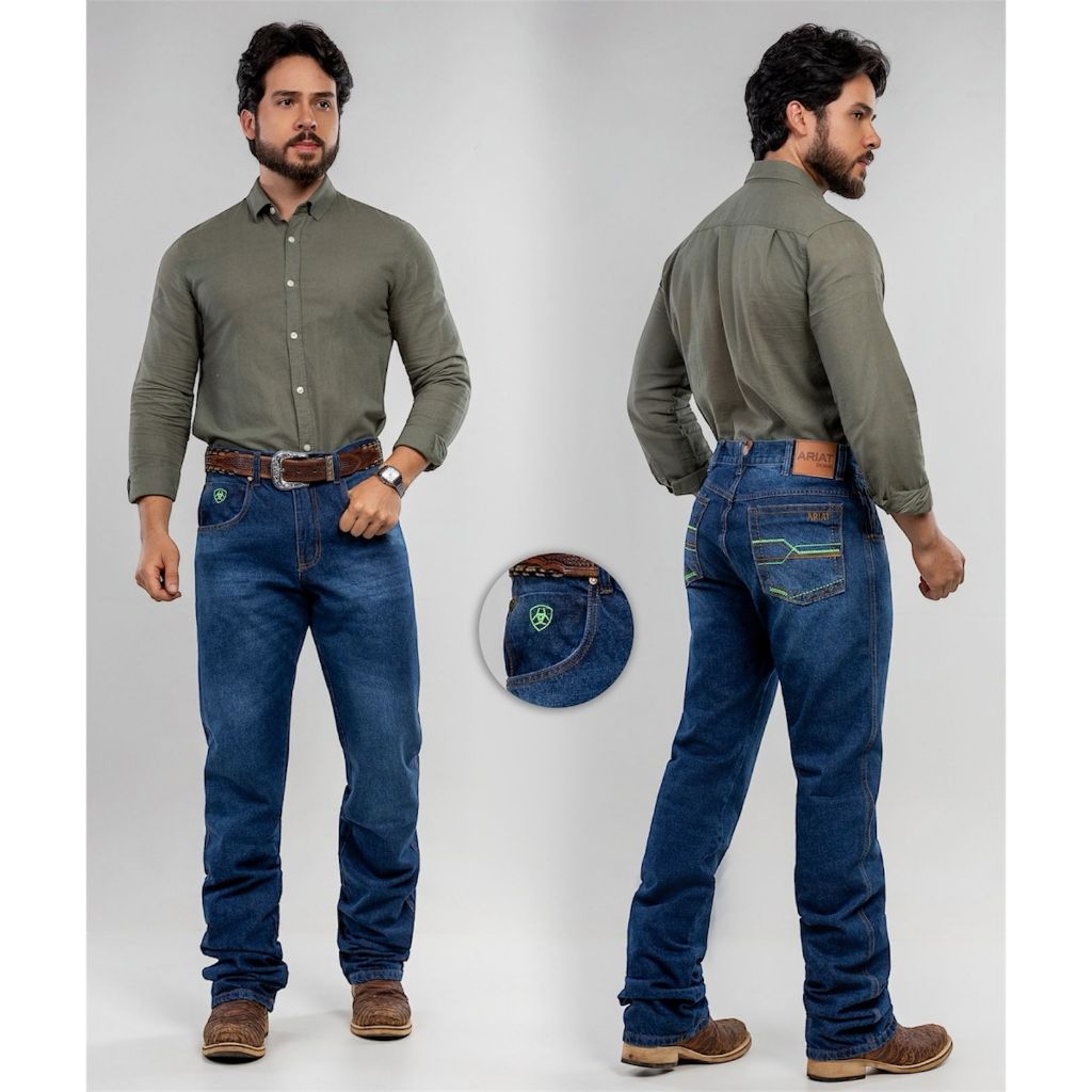 Calça Ariat Jeans Country Rodeio Festa De Peão jeans
