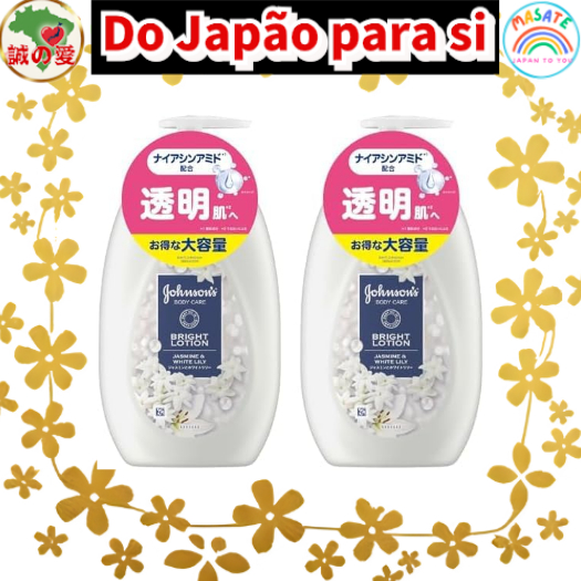 Johnson's Body Care Vibrante Radiance Jasmim E Aroma De Lírio Branco-Creme Corporal Hidratante Loção Com Niacina
