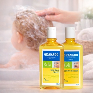 Duo Shampoo e Condicionador Tradicional Bebê Granado 250ml cada Higiene Banho Pele Sensível em Oferta na Shopee