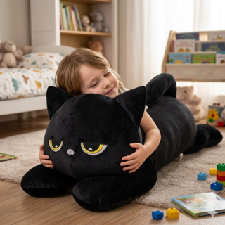 Xuxão Travesseiro Gigante Pelúcia Gato 1,0m Macio em Oferta na Shopee