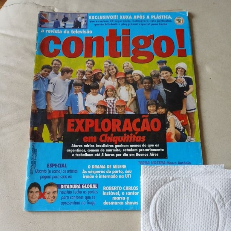 revista contigo chiquititas Fagundes xuxa Thiago Lacerda Daniela mercury rodriguinho maite Proença
