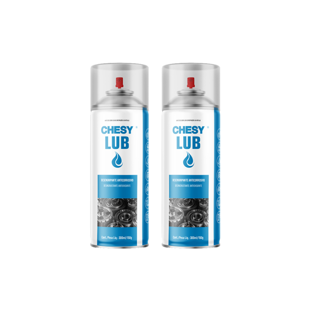 KIT 2 DESENGRIPANTE CHESYLUB 300ML anticorrosivo wd