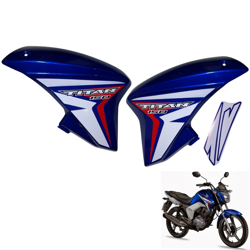 Carenagem Asa (aba) Tanque Cg Titan 150 Modelo 2014 e 2015 / (Sem o Par Complementos Internos) em Oferta na Shopee