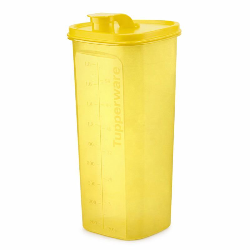 Tupperware Guarda Suco Tupper Slim 2 litros Amarelo Manteiga