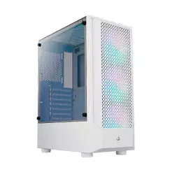 Gabinete Gamer Rise Mode Wave Mid Tower Vidro Temperado USB 3.0 C/ 3x Fans ARGB Branco - RM-WA-BW-ARGB