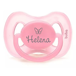 Chupeta Bebê com Nome Personalizada Silicone Buba Original em Oferta na Shopee