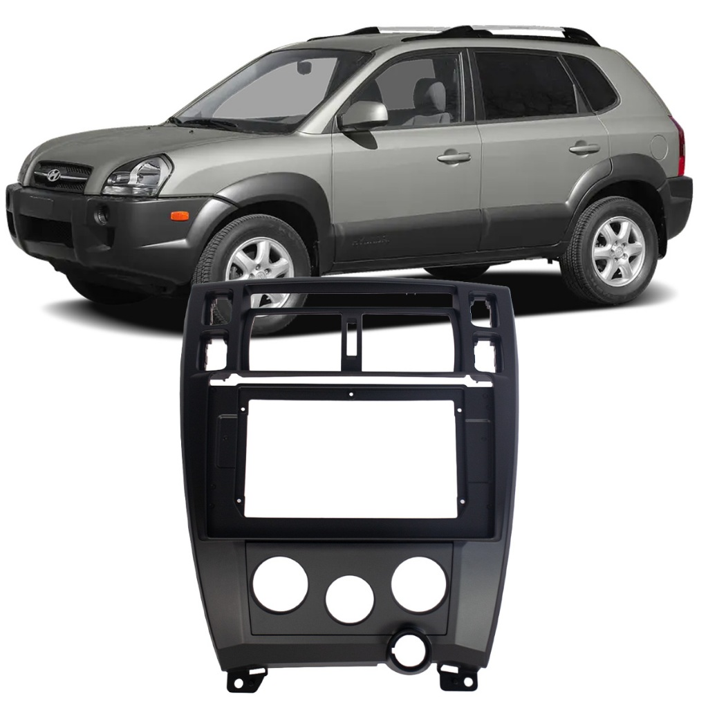 Moldura Central Multimidia 10.1'' Hyundai Tucson 2006 A 13