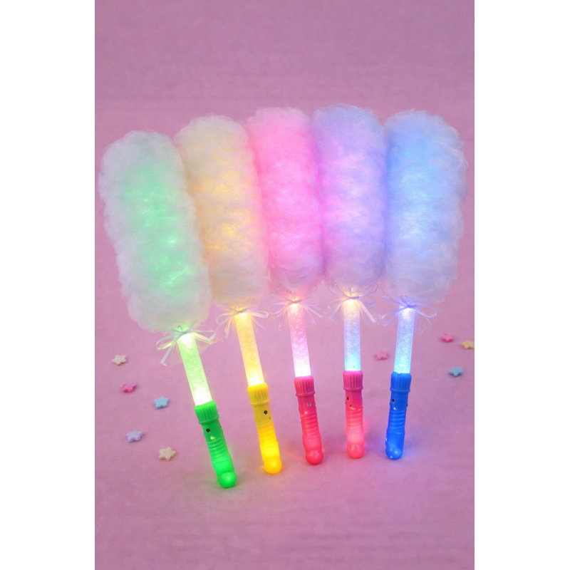 Kit Bastão Led 10/20/30/40/50 Plástico Algodão Doce Festas Neon Balada  Pisca Luz Varinha Magica LED