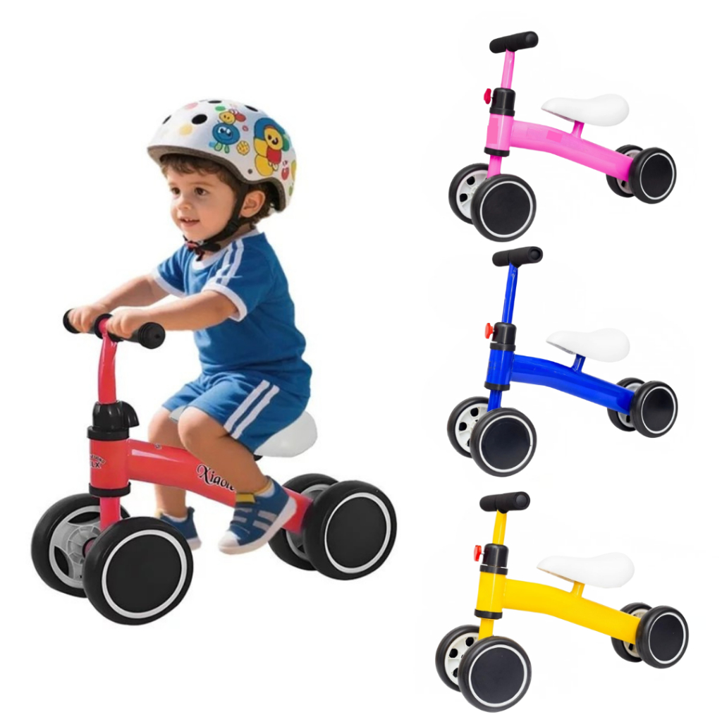 Bicicleta De Equilíbrio Para Crianças Andador baby Infantil Sem Pedal 4 Rodas kids Presente de Natal quadriciclo bebê