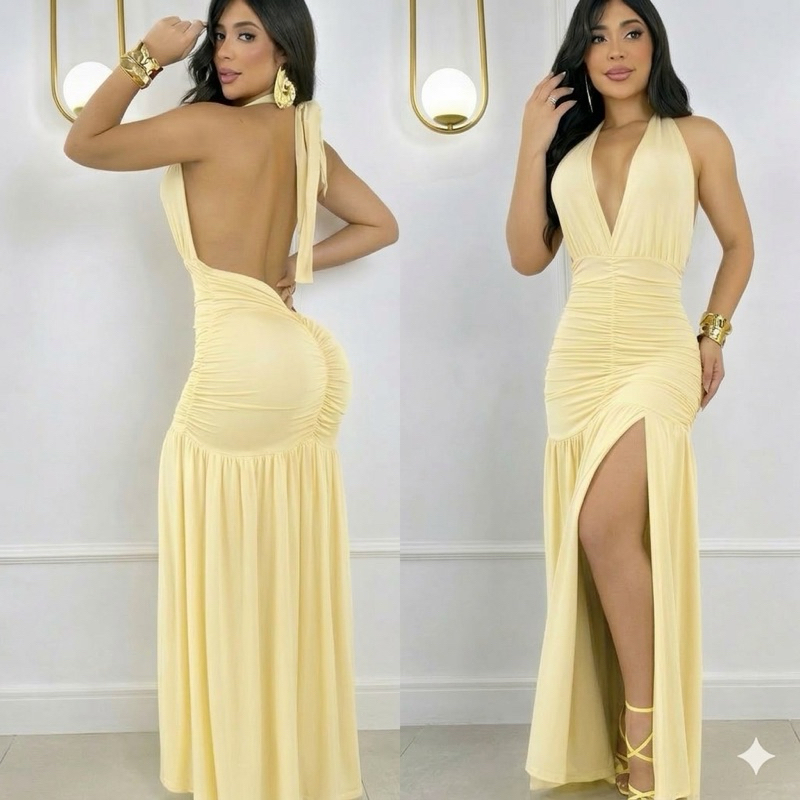 Vestido Luxo Feminino Longo com Efeito Levanta Bumbum O Poder em Cada Curva Suplex PREMIUN Encorpado em Oferta na Shopee
