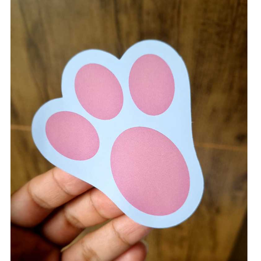 Patinhas de Coelho Páscoa/Pegadas de Coelho 8 cm