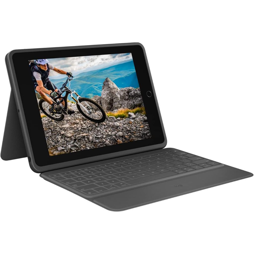 Capa com Teclado Logitech Rugged Folio para iPad 7ª, 8ª e 9ªGerações  (CAIXA ABE